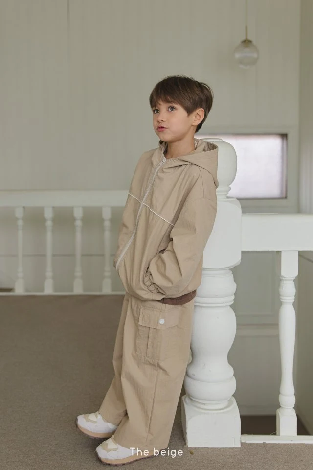 The Beige - Korean Children Fashion - #kidsshorts - Button Cargo Pants - 10