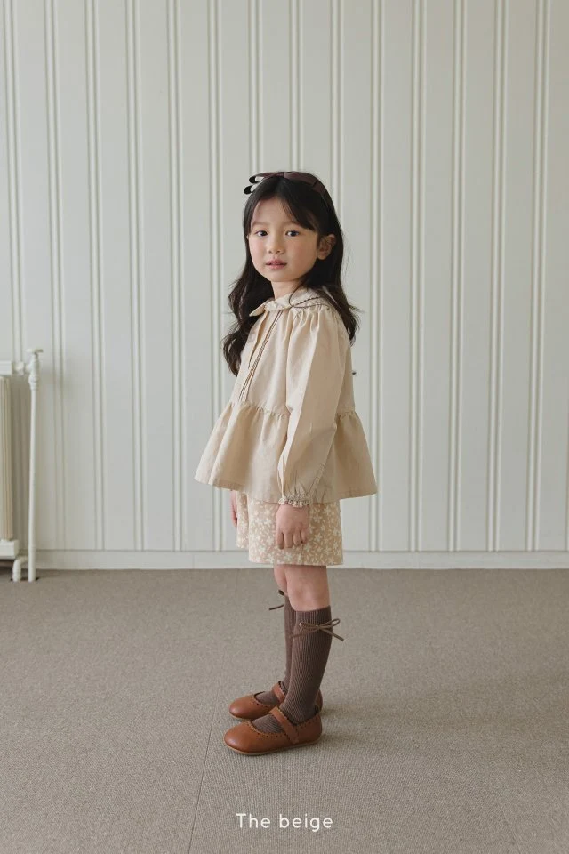 The Beige - Korean Children Fashion - #kidsshorts - 25 Spring Pin-tuck Blouse - 2