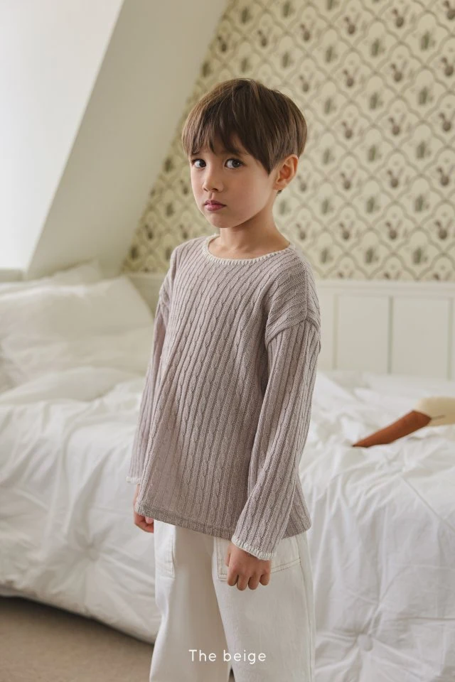 The Beige - Korean Children Fashion - #kidzfashiontrend - Melo Knit Tee - 6