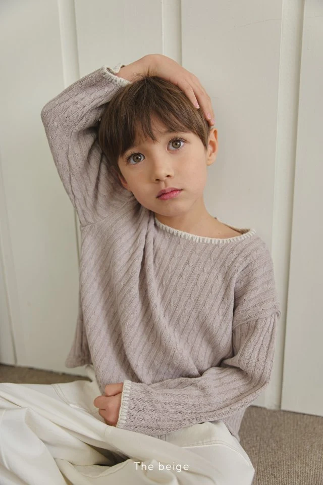 The Beige - Korean Children Fashion - #magicofchildhood - Melo Knit Tee - 9