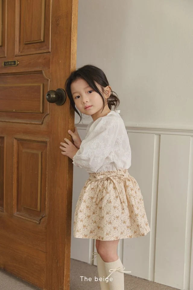 The Beige - Korean Children Fashion - #stylishchildhood - Ribbon Frill Skirt - 8