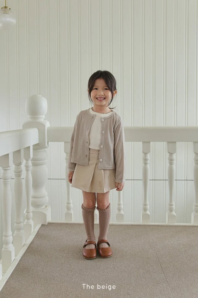 The Beige - Korean Children Fashion - #todddlerfashion - Cotton Pleated Skirt - 7