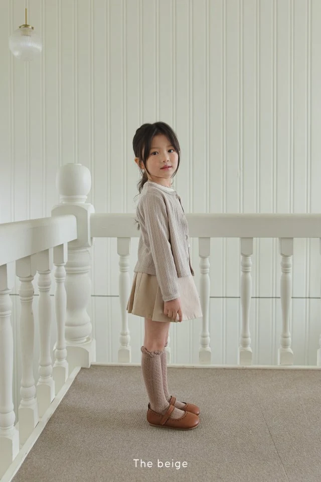 The Beige - Korean Children Fashion - #toddlerclothing - Cotton Pleated Skirt - 8