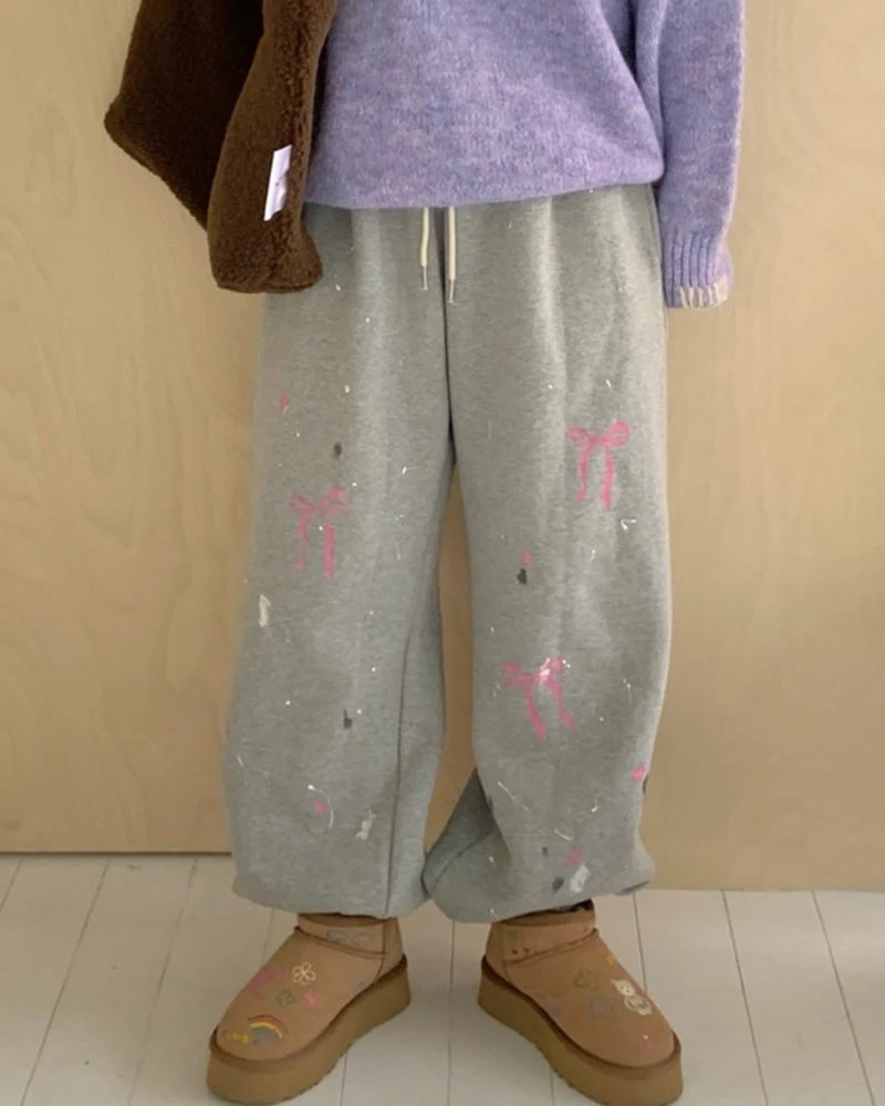 Toll - Korean Women Fashion - #momslook - Dirty Ribbon Pants - 9