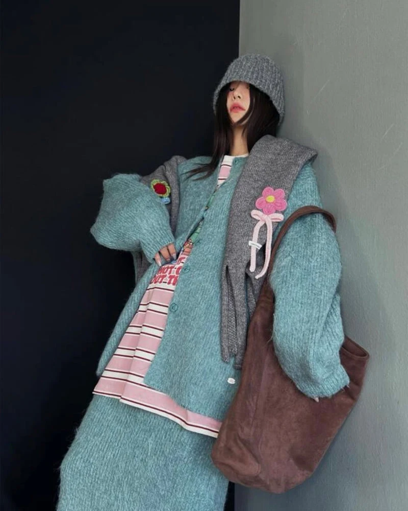 Toll - Korean Women Fashion - #womensfashion - Flower Muffler - 3