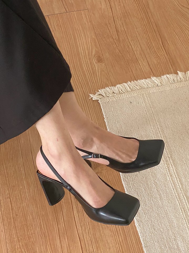 Vade - Korean Women Fashion - #momslook - Square Heels - 6