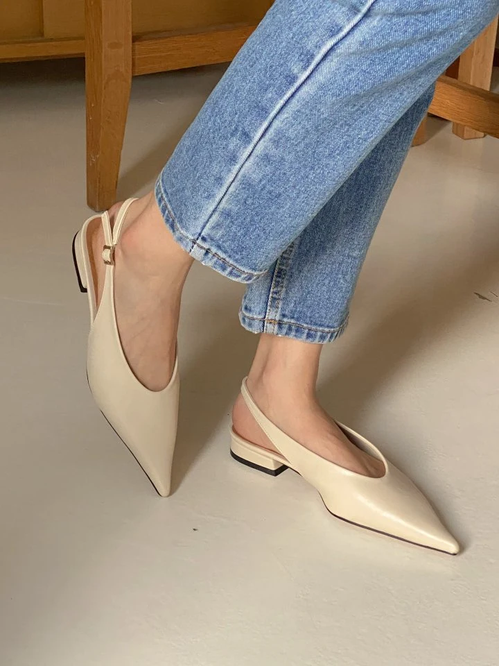 Vade - Korean Women Fashion - #momslook - Slingback Stiletto Mule - 10