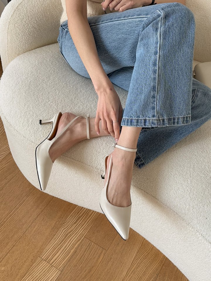 Vade - Korean Women Fashion - #momslook - Stiletto Slingback Heels - 5