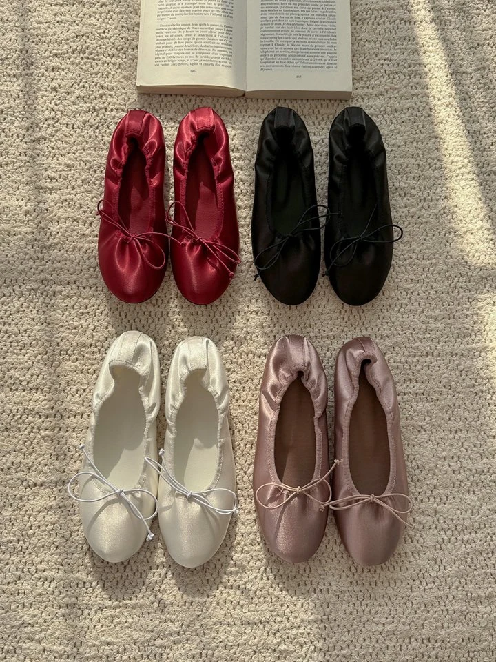 Vade - Korean Women Fashion - #shopsmall - Banding Ribbon Flats - 8