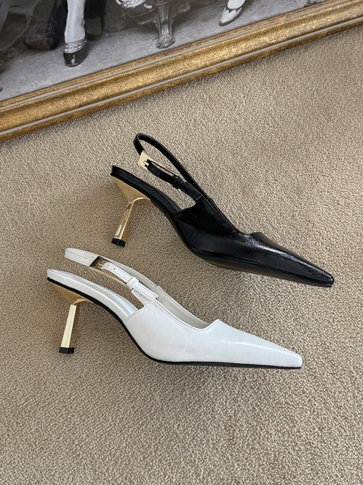 Vade - Korean Women Fashion - #womensfashion - Stiletto Unique Heel Slingback