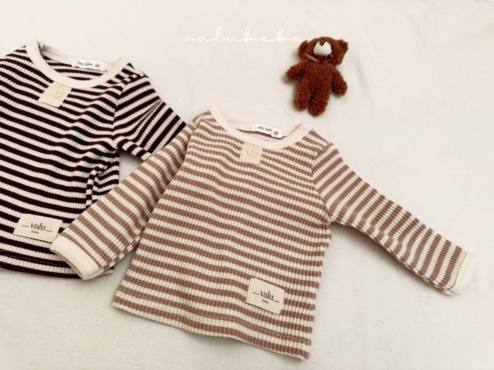 Valu Bebe - Korean Baby Fashion - #babyboutique - Tiny Stripe Tee (Bebe) - 9