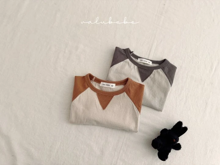 Valu Bebe - Korean Baby Fashion - #babyboutique - Triangular Raglan Tee (Bebe) - 3