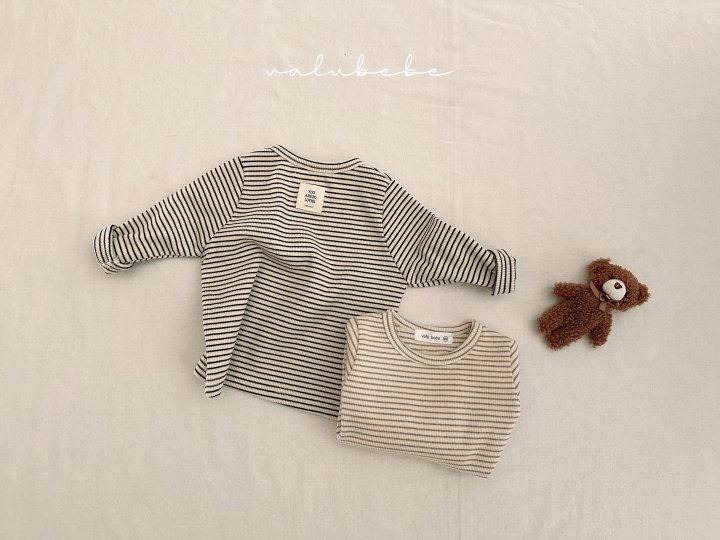 Valu Bebe - Korean Baby Fashion - #babyboutique - Bebe By Stripe Tee  - 8