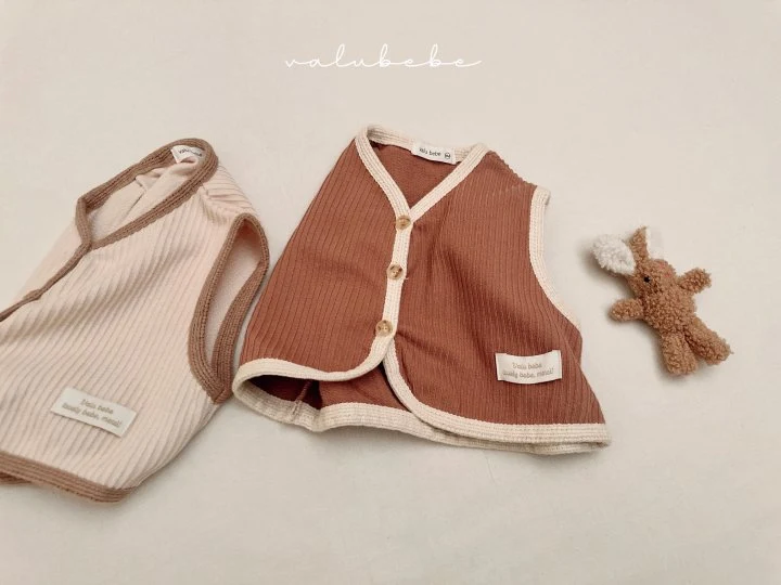 Valu Bebe - Korean Baby Fashion - #babyboutique - Bebe Minimal Buttle Vest - 6