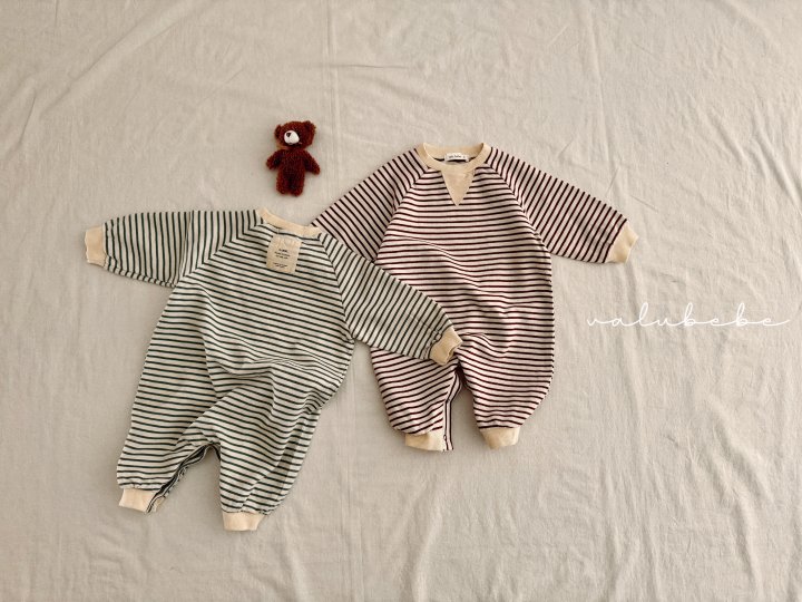 Valu Bebe - Korean Baby Fashion - #babyboutique - Bebe Mui Striped Suit