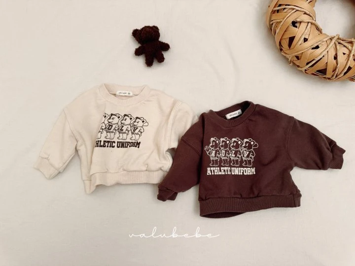 Valu Bebe - Korean Baby Fashion - #babyboutique - Bebe Athletic Bear Sweatshirt - 4