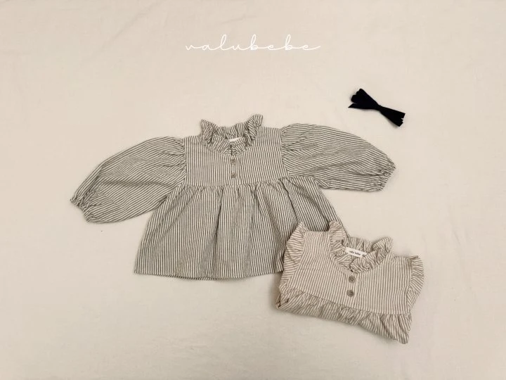 Valu Bebe - Korean Baby Fashion - #babyboutiqueclothing - Karan Frill Blouse (Bebe) - 12