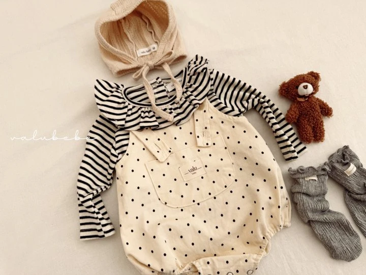 Valu Bebe - Korean Baby Fashion - #babyboutiqueclothing - Poipoi Suspenders Suit (Bebe) - 7