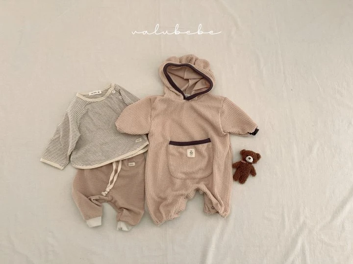 Valu Bebe - Korean Baby Fashion - #babyboutiqueclothing - Bebe Bear Hooded Suit - 7