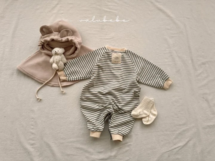 Valu Bebe - Korean Baby Fashion - #babyboutiqueclothing - Bebe Mui Striped Suit - 2