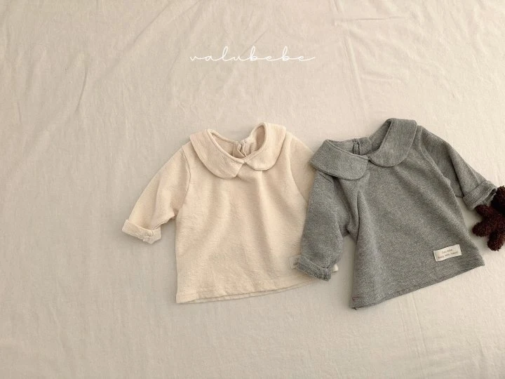 Valu Bebe - Korean Baby Fashion - #babyboutiqueclothing - Bebe Round Collar Tee - 10