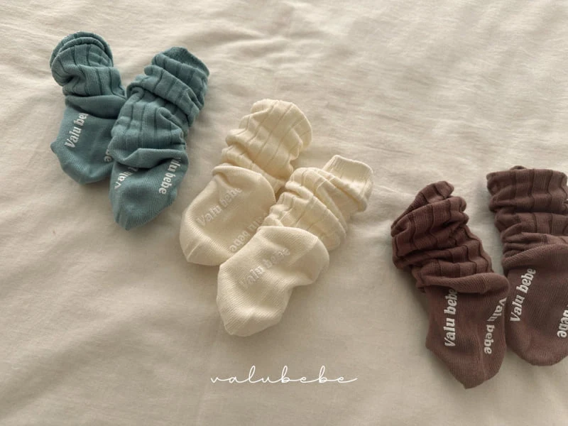 Valu Bebe - Korean Baby Fashion - #babyclothing - Bebe Daily Ribbed Socks - 12