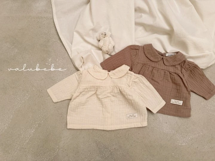 Valu Bebe - Korean Baby Fashion - #babyclothing - Bebe Natural Dunka Blouse - 5