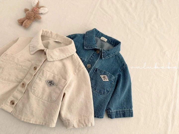 Valu Bebe - Korean Baby Fashion - #babyfashion - Wappen Point Shirt Jacket (Bebe) - 9