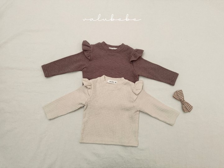 Valu Bebe - Korean Baby Fashion - #babyfashion - Frill Wing Tee (Bebe) - 3