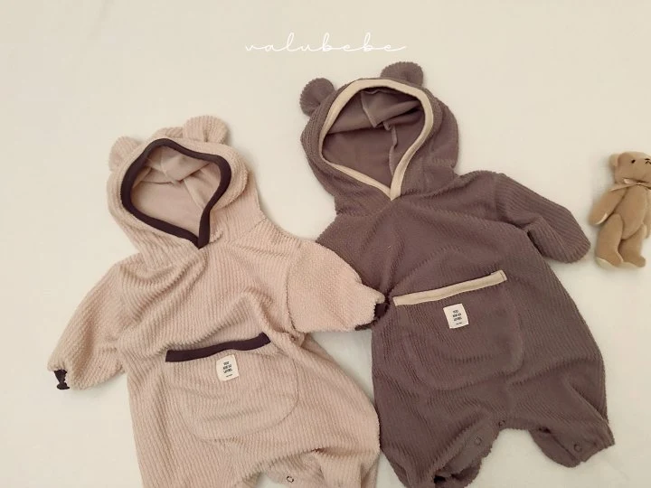 Valu Bebe - Korean Baby Fashion - #babyfashion - Bebe Bear Hooded Suit - 9