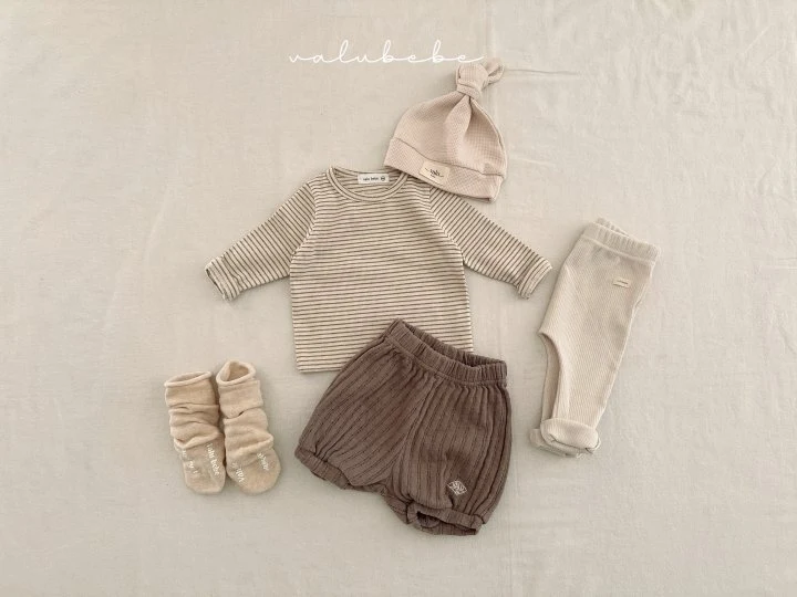 Valu Bebe - Korean Baby Fashion - #babyfashion - Bebe By Stripe Tee  - 11