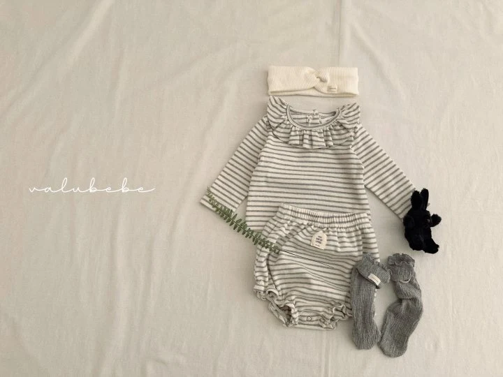 Valu Bebe - Korean Baby Fashion - #babyfashion - Bebe Veronica Stripe Bloomer - 2