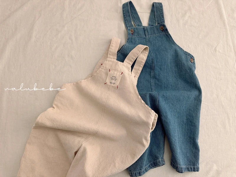 Valu Bebe - Korean Baby Fashion - #babyfever - Kids Stitched Overalls Suit - 12