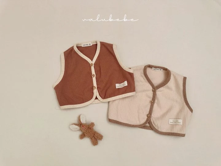 Valu Bebe - Korean Baby Fashion - #babyfever - Bebe Minimal Buttle Vest - 10