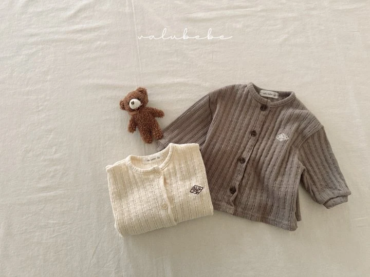 Valu Bebe - Korean Baby Fashion - #babyfever - Juku Jacquard Cardigan (Bebe) - 4