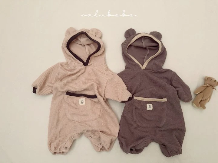 Valu Bebe - Korean Baby Fashion - #babygirlfashion - Bebe Bear Hooded Suit - 11