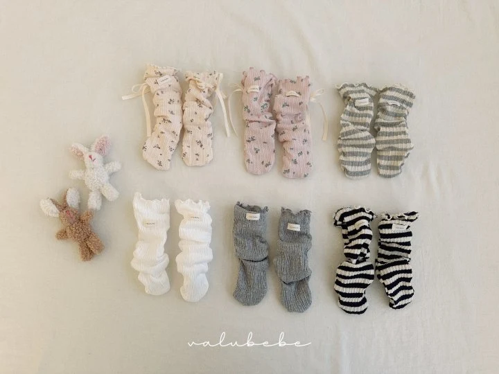 Valu Bebe - Korean Baby Fashion - #babygirlfashion - Bebe Floral Socks - 6