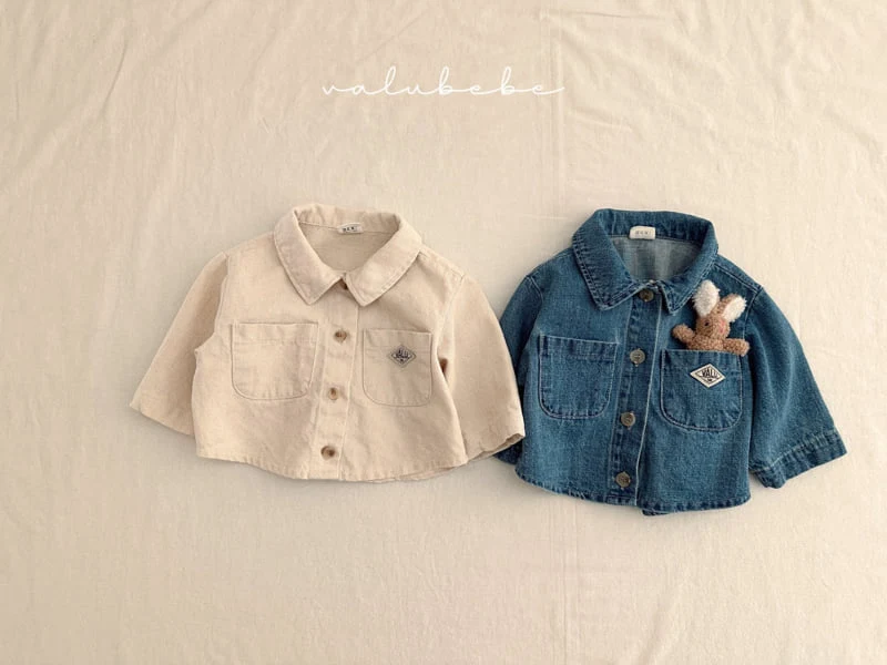 Valu Bebe - Korean Baby Fashion - #babylifestyle - Wappen Point Shirt Jacket (Bebe) - 12