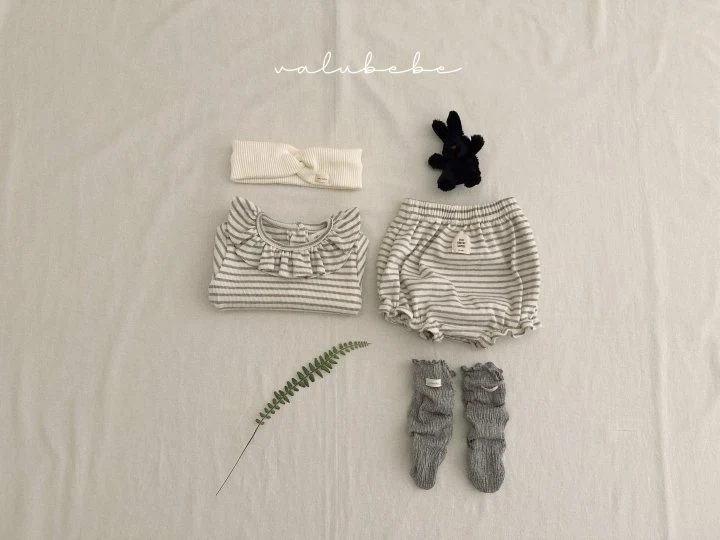 Valu Bebe - Korean Baby Fashion - #babylifestyle - Bebe Veronica Stripe Bloomer - 5