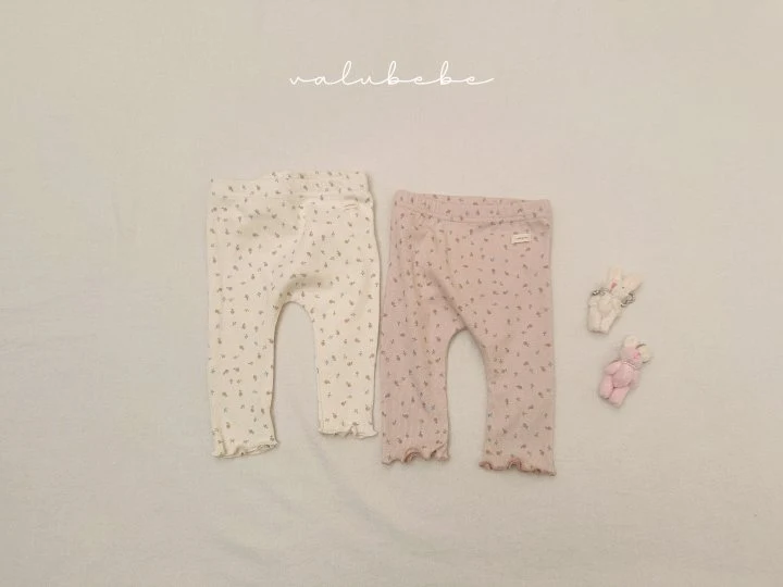 Valu Bebe - Korean Baby Fashion - #babylifestyle - Kids Dahlia Flower Wave Leggings - 2