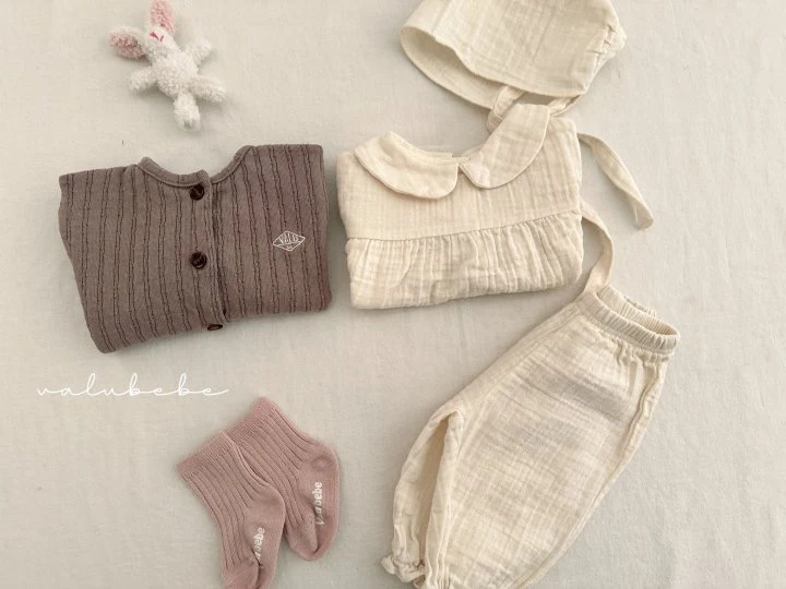 Valu Bebe - Korean Baby Fashion - #babyoninstagram - Juku Jacquard Cardigan (Bebe) - 6