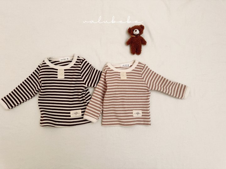 Valu Bebe - Korean Baby Fashion - #babyoninstagram - Tiny Stripe Tee (Bebe)