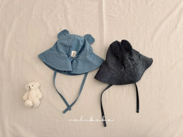 Valu Bebe - Korean Baby Fashion - #babyoninstagram - Bebe Denim Bear Bucket Hat 25 - 3