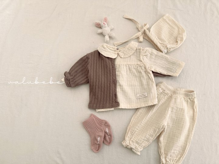 Valu Bebe - Korean Baby Fashion - #babyoninstagram - Bebe Natural Bonnet Hat - 11