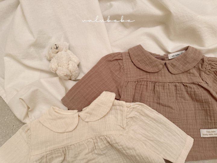 Valu Bebe - Korean Baby Fashion - #babyoninstagram - Kids Natural Dunka Blouse - 9