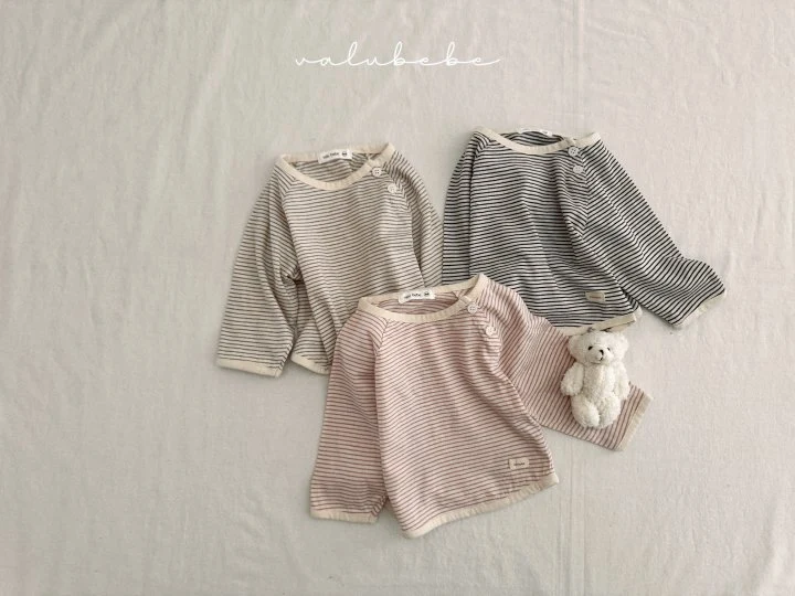 Valu Bebe - Korean Baby Fashion - #babyoninstagram - Bebe ST Side Button Tee 3 - 8