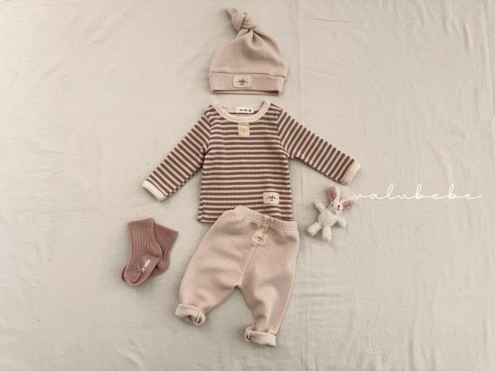 Valu Bebe - Korean Baby Fashion - #babyootd - Tiny Stripe Tee (Bebe) - 2