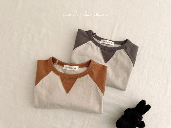 Valu Bebe - Korean Baby Fashion - #babyootd - Triangular Raglan Tee (Bebe) - 11