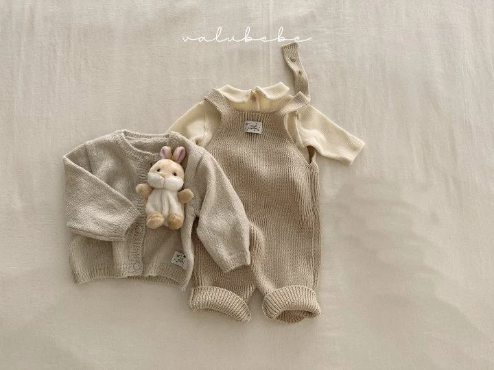 Valu Bebe - Korean Baby Fashion - #babyootd - Bebe Core Knit Suspenders - 11