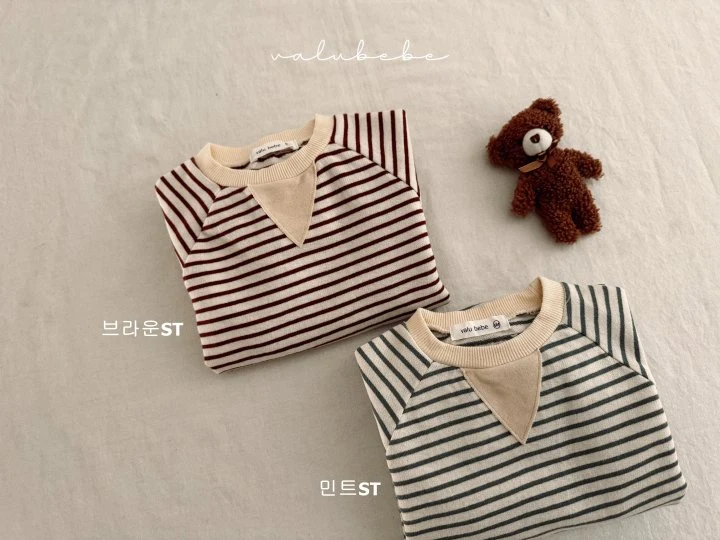 Valu Bebe - Korean Baby Fashion - #babyootd - Bebe Mui Striped Suit - 9